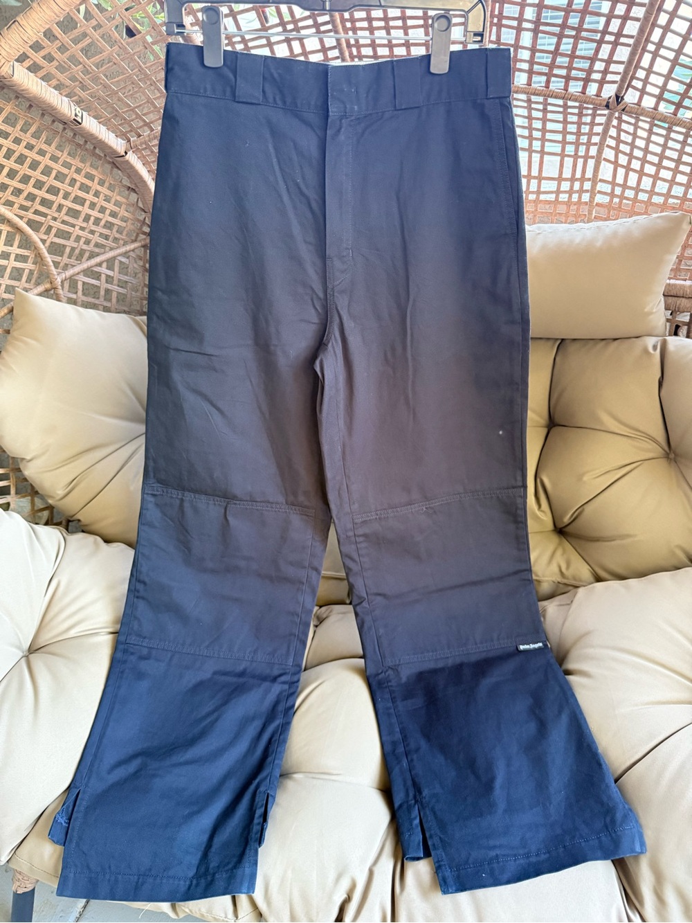 Palm Angels midnight navy Wide-Leg Chino Pants
